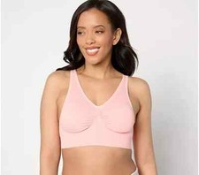 Anybody Intimates Wirefree Cuplift Seamless Bra-Blossom-Medium A639397 NEW