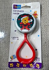 Vtg 1995 Winnie the Pooh Bear First Years Baby Rattle Toy Disney 90s NOS Vintage