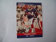 THURMAN THOMAS 1990 PRO SET #444 NFL FOOTBALL BUFFALO BILLS NFL HOF