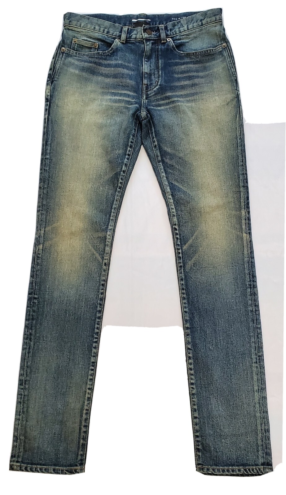 JEANS DA UOMO BLU DENIM SAINT LAURENT D02 M SK LW NUOVI CON ETICHETTE TAGLIA 32X34 ATTUALI
