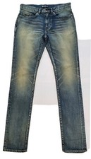 NWOT SAINT LAURENT D02 M/SK-LW MEN'S DENIM BLUE MEN'S JEANS SZ 32X34 ACTUAL