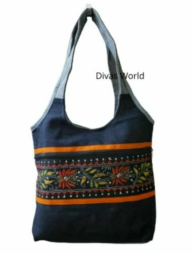 Embroidered Blue Floral Bags & Handbags for Women