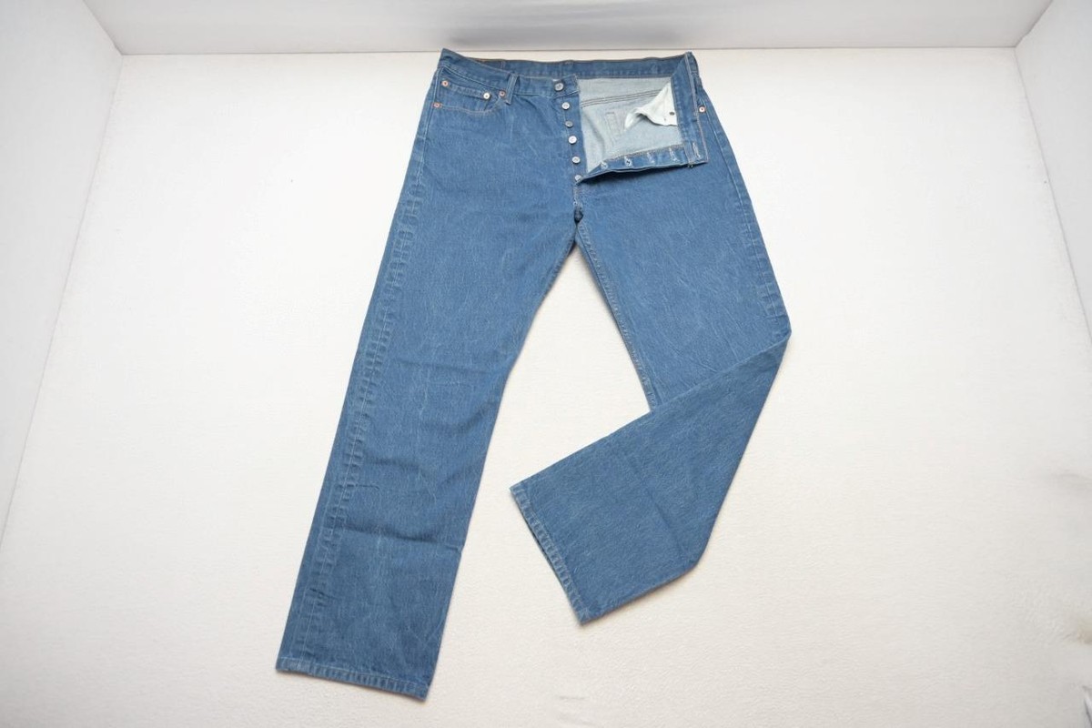Vintage Levis 501 Double XX Straight Button Fly Jeans Mens Sz 36 x