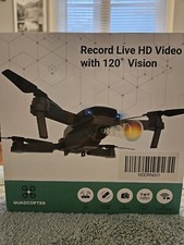 Quadcopter Drone. Records Live HD Video. 120 Degree Vision With Extra Batteries.