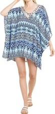 La Blanca Women's V-Neck Tunic Swimsuit Cover stylish and lightweight XS