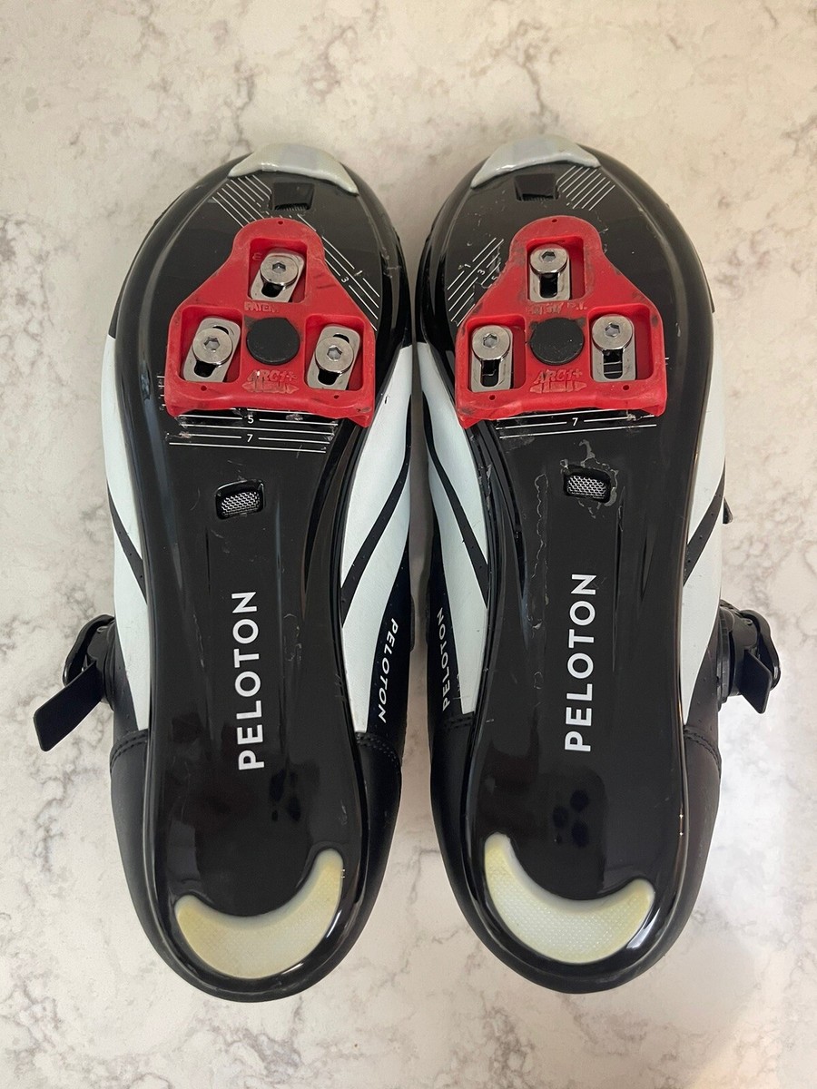 Chaussures De Cyclisme Peloton - Taille EU 46 / US 12, Noir, à Crampons 3 Trous, Homme