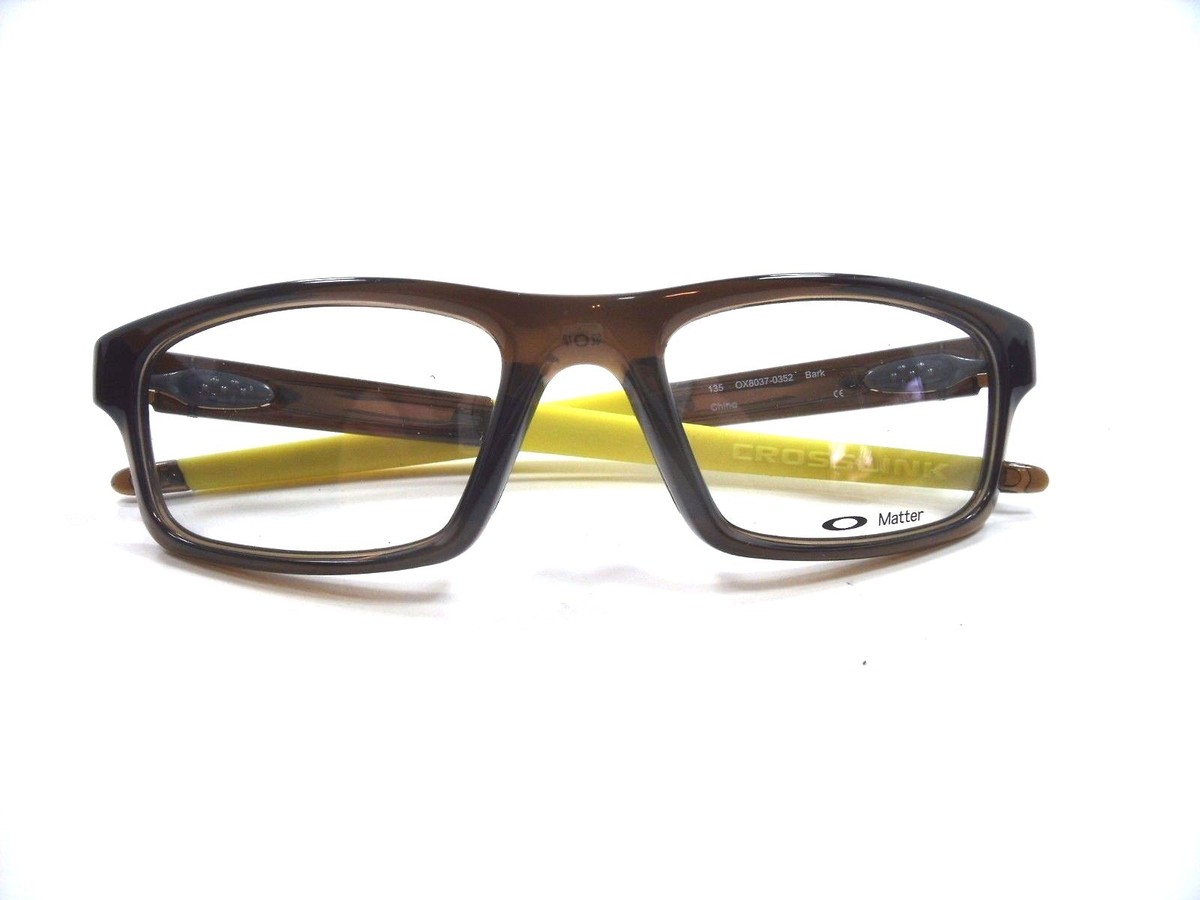 Oakley Eyeglasses Crosslink Bark Size 52mm Optical Frame New