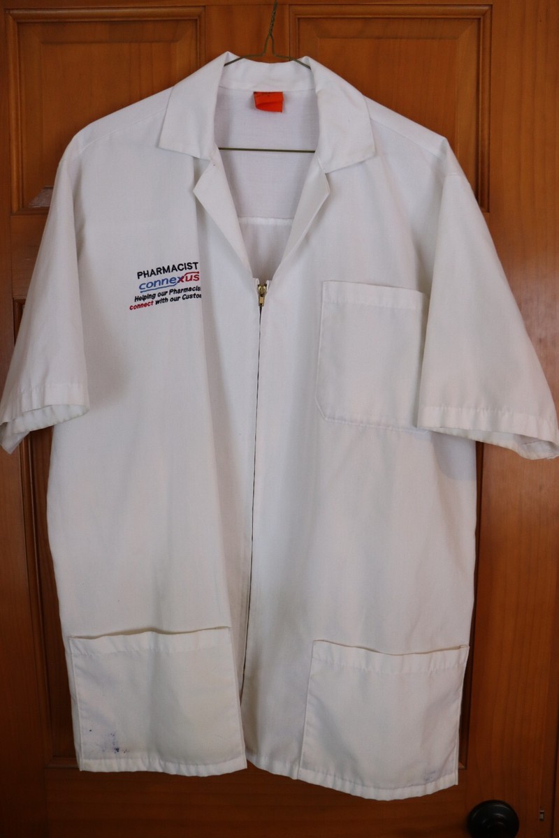 か*夢様 Amtrak Uniform アムトラック制服 未使用品39L Walmart Pharmacy Pharmacist Uniform Smock Jacket Zip Front