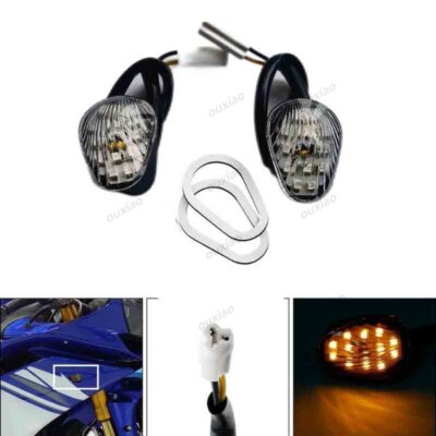 LED Turn Signals Lights Blinker For Yamaha YZF R1 R6 FZ6 FZ09 MT09 FZ-07 MT-07