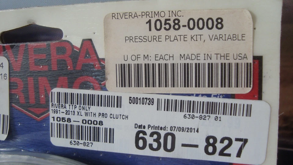 Pressure Plate Kit Clutch 1058-0008 Rivera Fits Harley XL Sportster Pro TPP G7 - Image 4 of 4