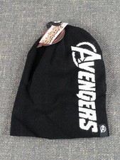 NEW NWT Marvel Avengers Age Of Ultron Bioworld Spencers Beanie Hat Cap Black