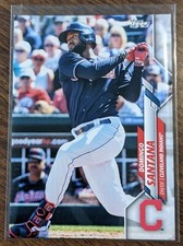 Domingo Santana 2020 Topps Update #U-95 Advanced Stat Parallel /300 Indians