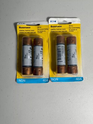 4 - Bussmann BP/NON-40 40 amp General Purpose Cartridge Fuse 4 40 amp fuses
