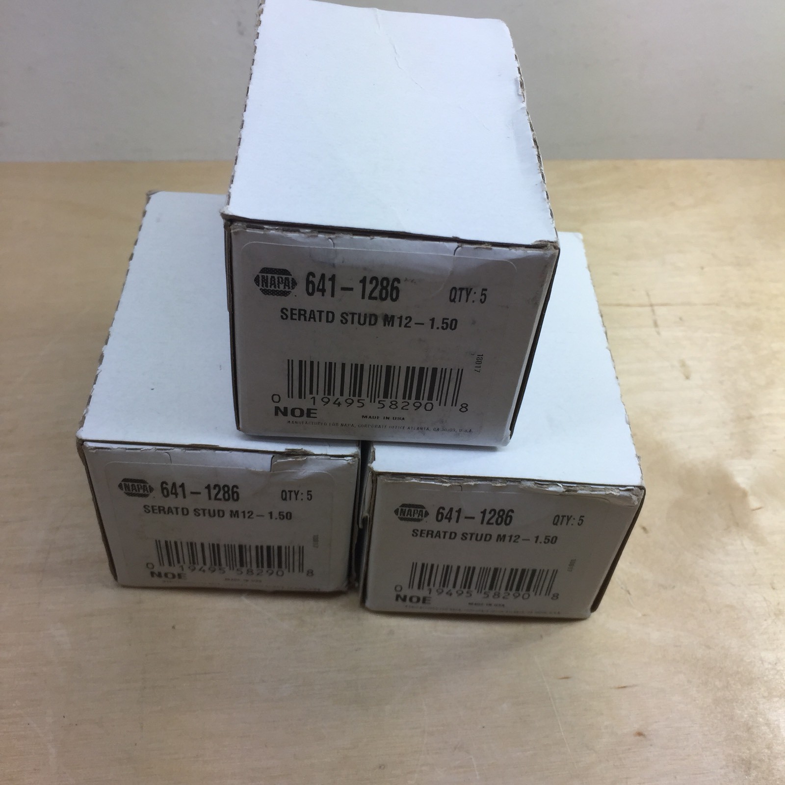 Bx/5 NAPA 6411286 Wheel Studs M121.50 Serrated 14.20mm Knurl 40mm