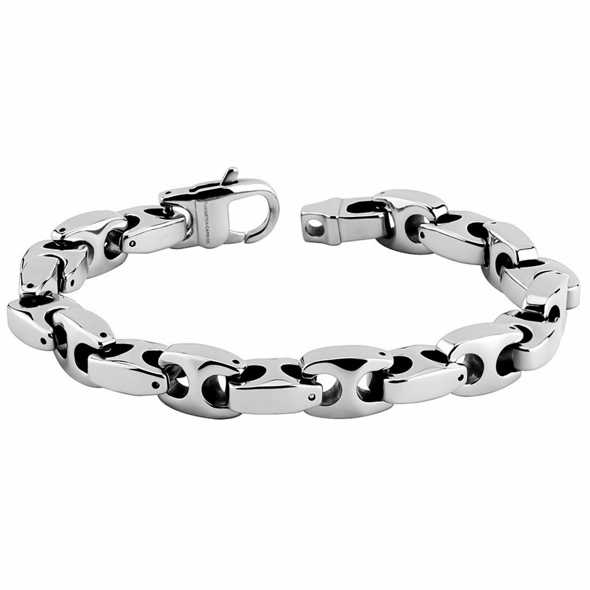 Mens Mariner Chain Link Bracelet 8 Inch Tungsten Carbide Pirate