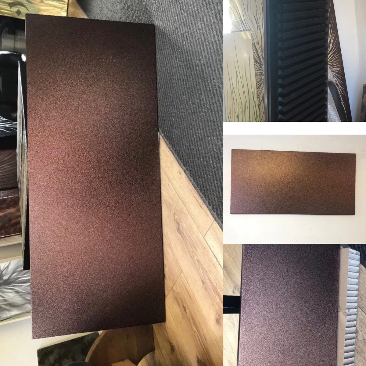 Hammered Copper Flat Panel designer radiator 505/1405 Vertical 3000 Btu |  eBay