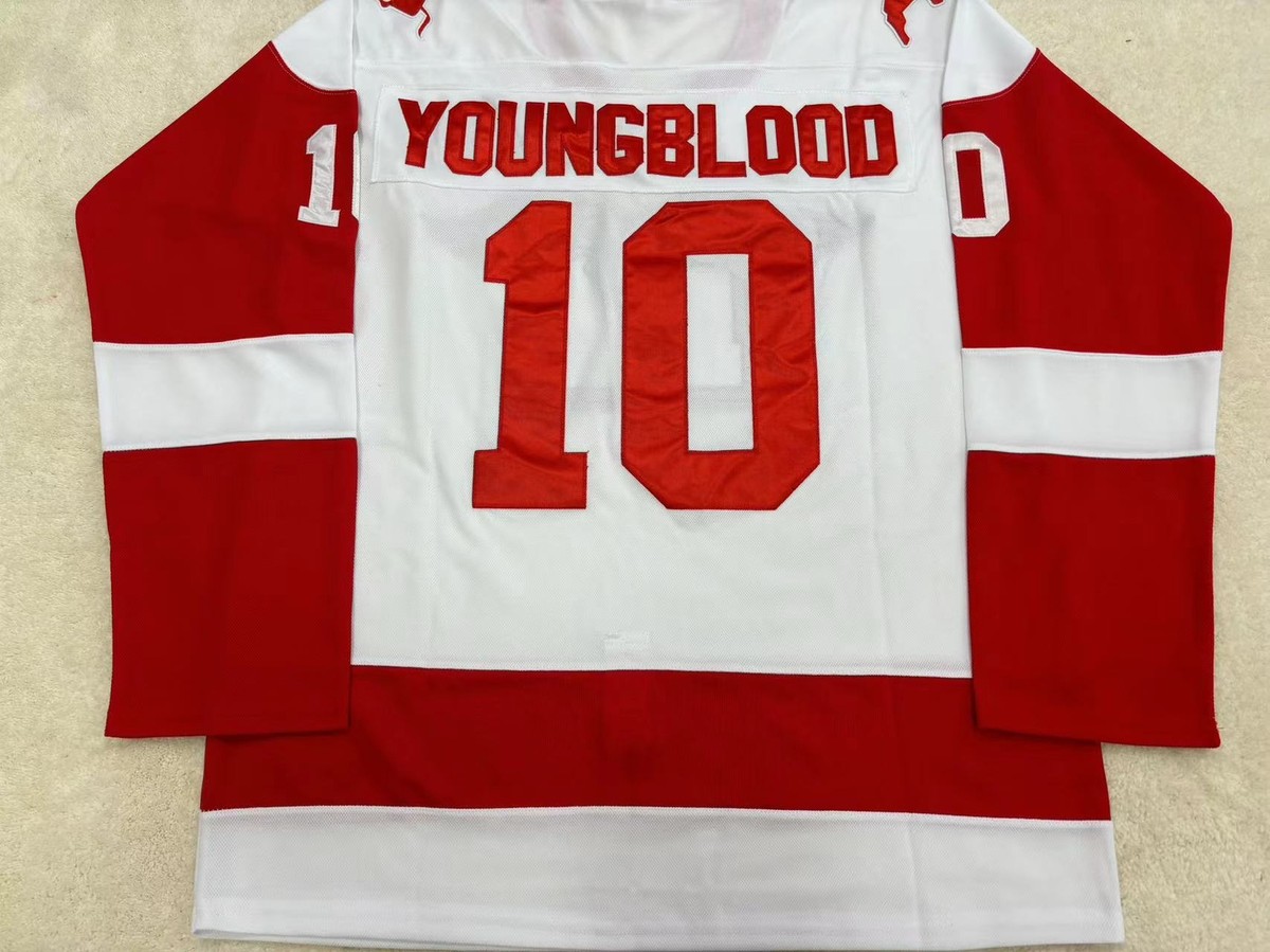 CUSTOM Name DEAN YOUNGBLOOD HAMILTON MUSTANGS HOCKEY JERSEY YOUNGBLOOD  MOVIE ROB