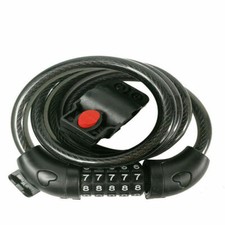 TECHTONGDA 5-Digit Combination Password Bike Lock Cable Bicycle Chain Lock New