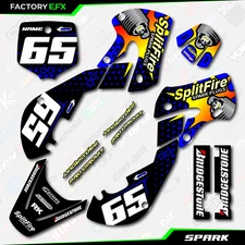 Blue Spark Racing Graphics Kit fits Kawasaki KX65 00-24 Decal Sticker KX65