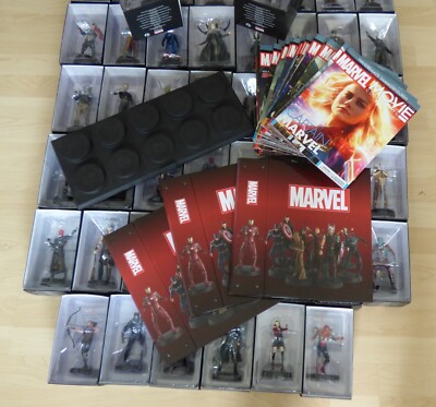 Marvel Movie Collection Figuren, deutsche Sammlung, 48 Figuren, Magazine, Ordner
