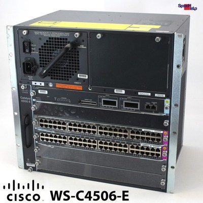 19'' CISCO CATALYST WS-C4506E 4500-E SERIES WS-X4648-RJ45V+E WS-X45-Sup6L-E