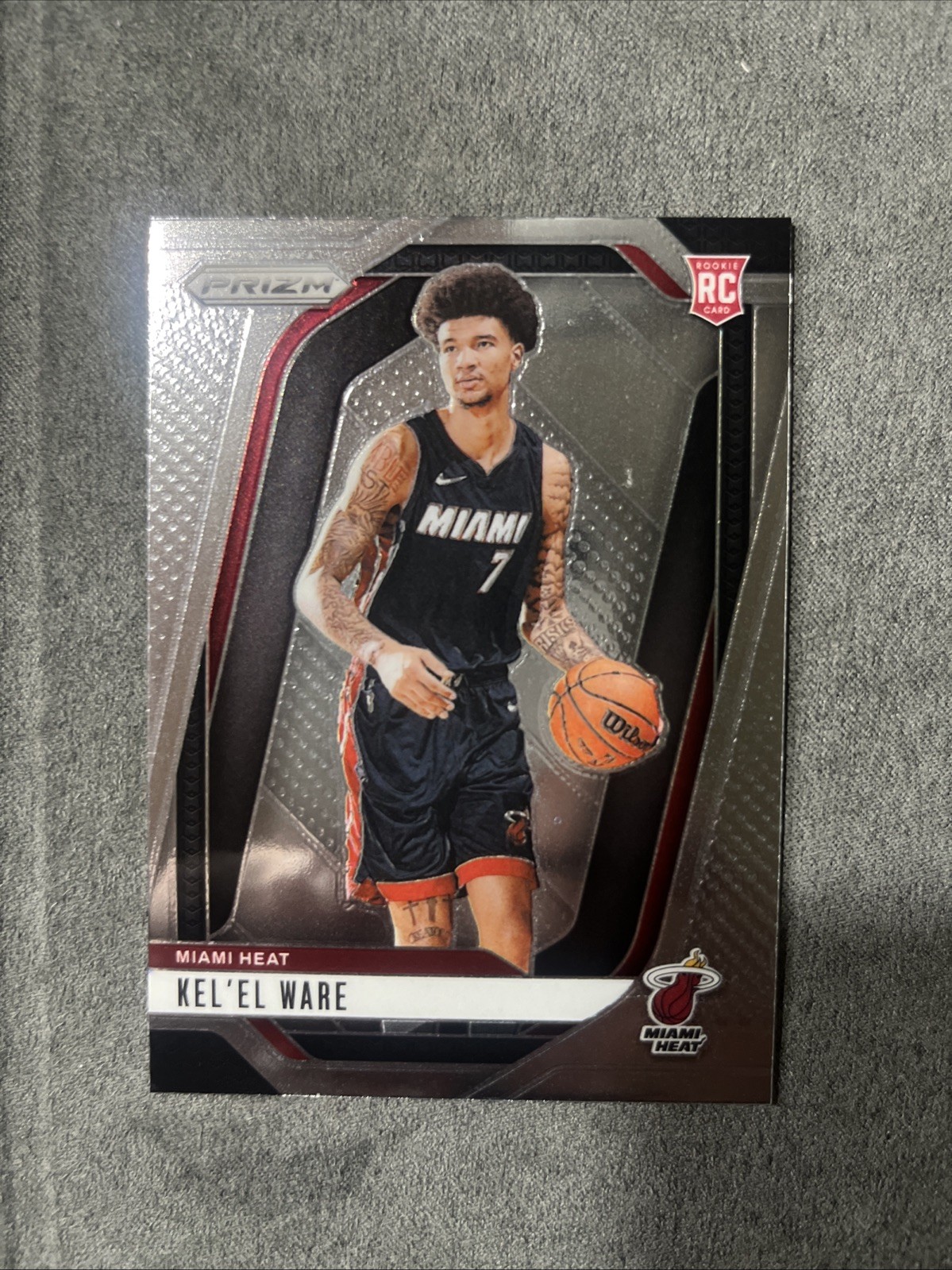 2024-25 Panini Prizm NBA Kelel Ware #248 RC Rookie Base - Miami Heat -6