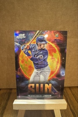 2025 Topps Cosmic Chrome - Planetary Pursuit Francisco Lindor #PPS-4 Sun