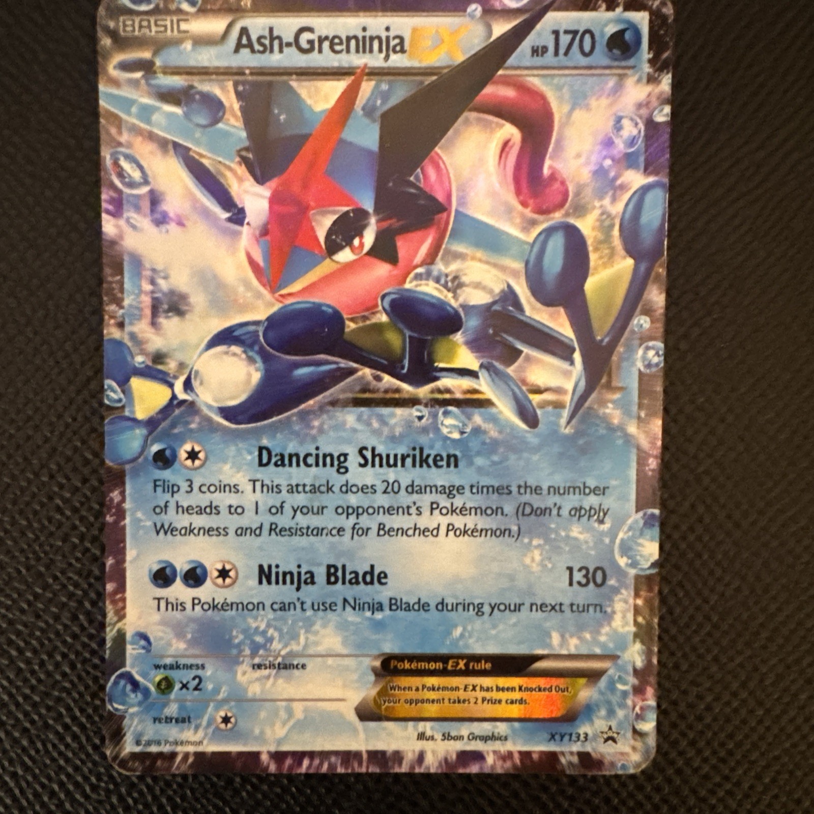 Ash-Greninja EX - XY133 ~ Ultra Rare Holo ~ XY Black Star Promo ~ NM/MINT!!