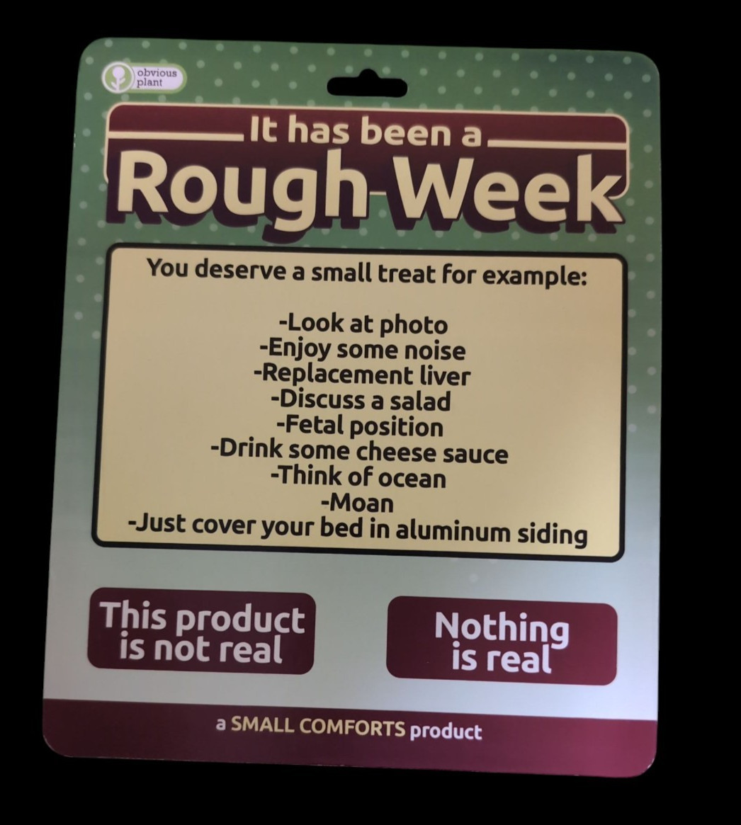 Obvious Plant It Has Been A Rough Week Man Watching Potato Designer Art