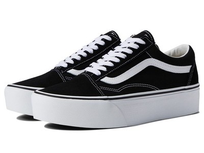 Vans  Unisex Old Skool Stackform Shoes | Suede/Canvas Black/True White |