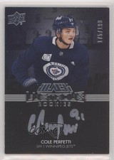 2021 SPx UD Black Lustrous Rookie Signatures /199 Cole Perfetti #LRS-CP Auto 4wd