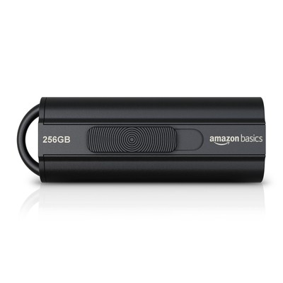 Amazon Basics 256 GB Ultra Fast USB 3.1 High Capacity Flash 256 GB, Black 