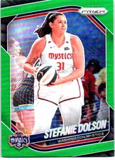 2025 Panini Prizm WNBA #112 Stefanie Dolson Green Prizms