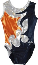 Obersee Girls' O3gl062cxxs Gymnastics Leotard, Blue Navy, 2-3 Years