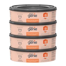 Diaper Genie Clean Laundry Scent round Refill 4Pack 1080-Count 2 Carbon Filters