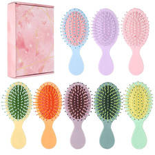 8 Pcs Mini Hair Brush for Girls,Colorful Small Hair Brush Pocket Travel Mini Hai
