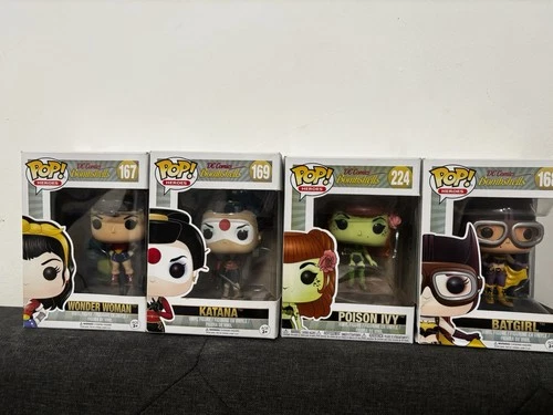 Funko Pop  DC Bombshells Wonder Woman Katana Ivy Batgirl #167, 168, 169, 224