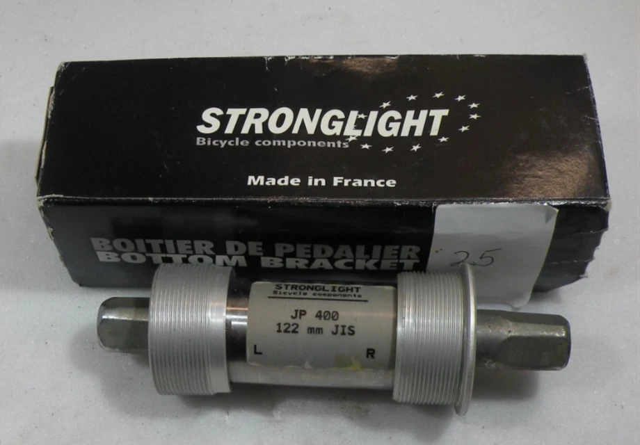 Réparation Vélo Classique Boîtier De Pédalier SPIDEL STRONGLIGHT 651 118mm - NOS Années 70-80 Neuf Boîtier Pédalier SPIDEL