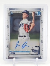 JOE RYAN 2020 BOWMAN CHROME 1ST ROOKIE AUTO #CPA-JRY RAYS Q7066