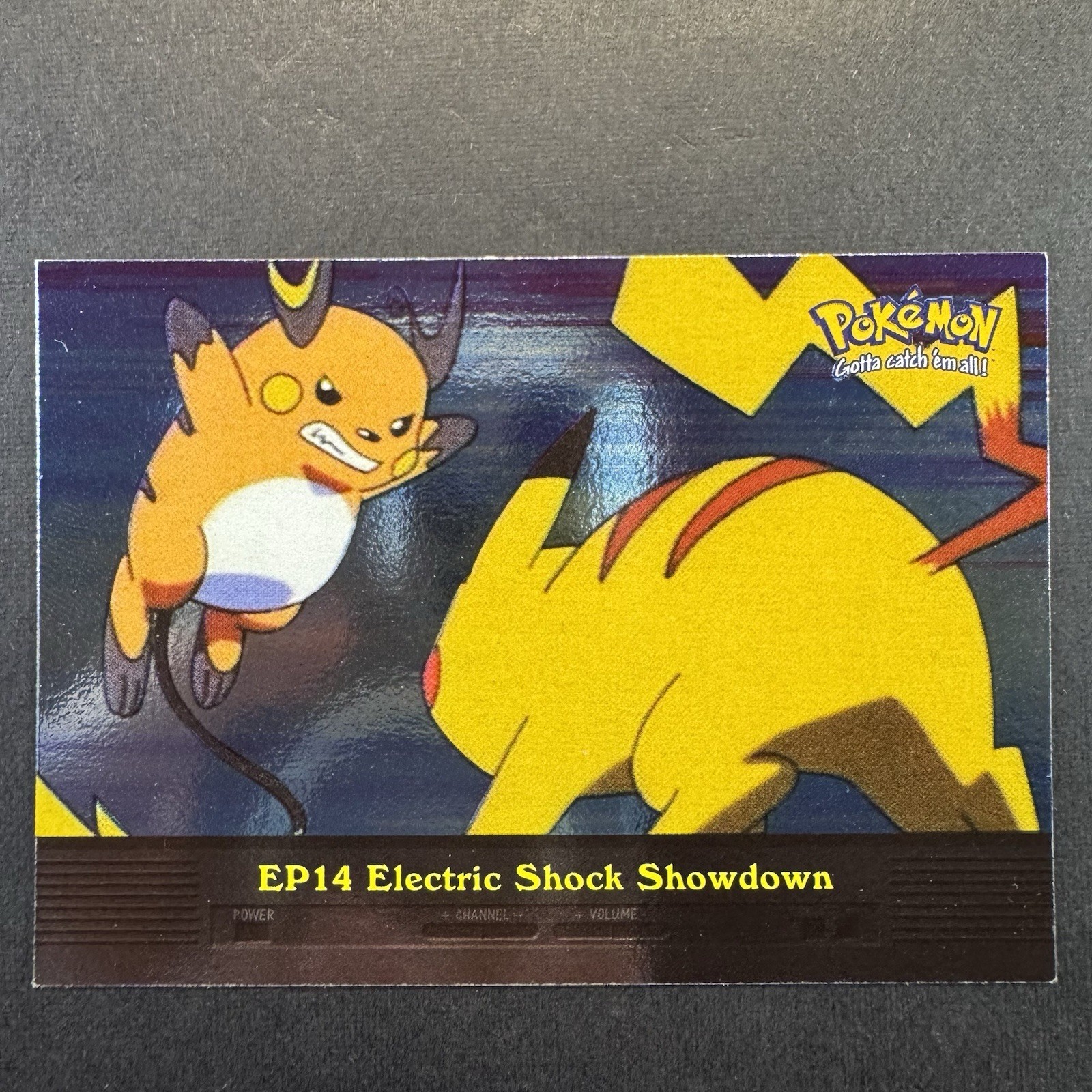 2000 Topps Pokemon Tv Animation Edition Ep14 Electric Shock Showdown Holo NM/LP+