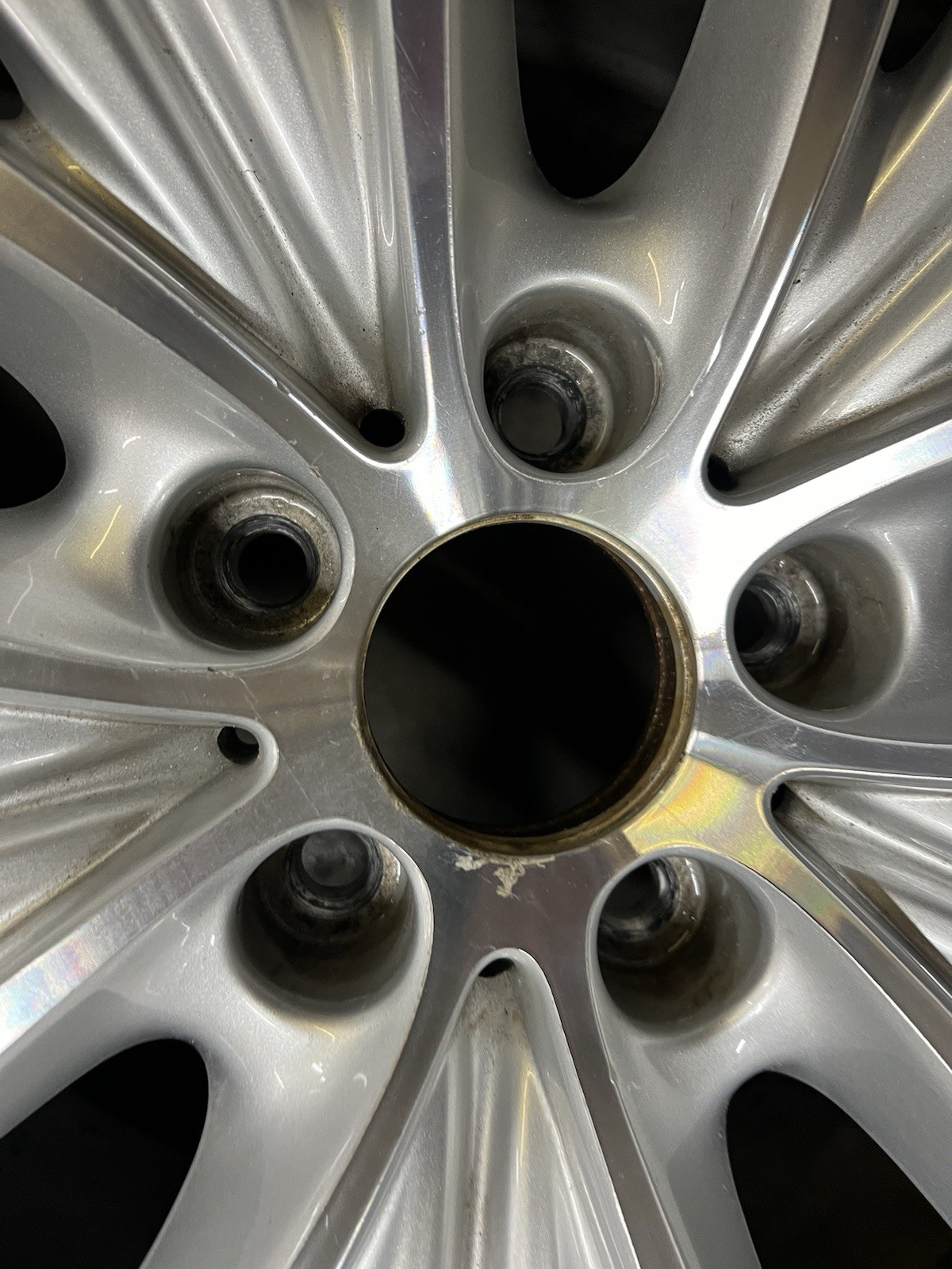 #86047 14-17 BMW X5 OE USED WHEEL 19X9 MACHINED SILVER 36116853954