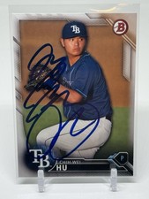Tampa Bay Rays CHIH WEI HU SIGNED Card BD-147 Taiwan