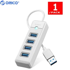 ORICO 4 Port USB Hub Multiport Adapter 5Gbps High Speed for PC Desktop Laptop