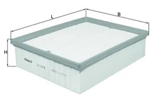 Mahle LX 819 air filter for Audi, Audi (FAW), Seat