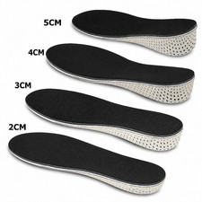 Memory Foam EVA Height Increase Insoles 2-5CM Breathable Shoe Inserts Unisex