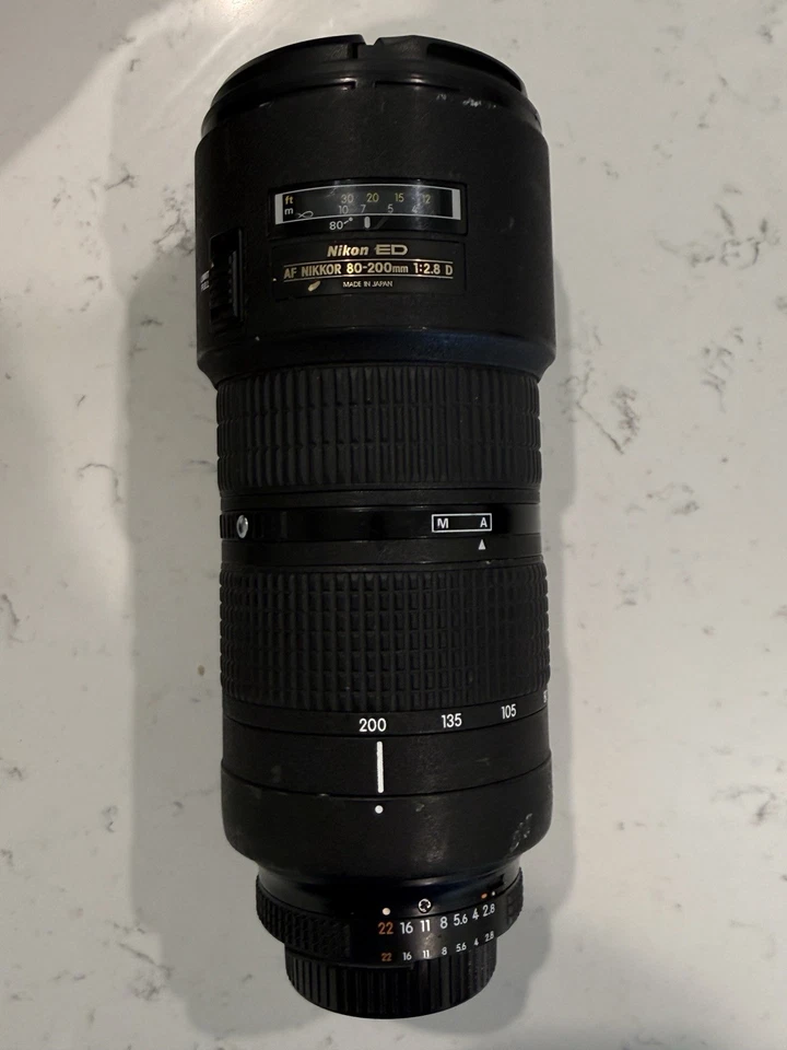Nikon ED AF Nikkor 80-200 мм 2.8 D объектив * чехол * капюшон * читать описание - Изображение 2 из 3