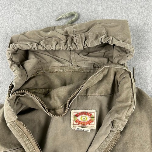VTG Banana Republic Safari Cargo Vest Men Large Green Tactical Photographer Hood - Picture 8 of 9