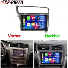4+64 GB 10"" Android 15 autoradio Carplay RDS BT GPS navigatore per VW Golf VII MK7