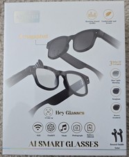 AI Smart Glasses 8MP Camera Real-Time Translation 4k HD Video Image Recognition