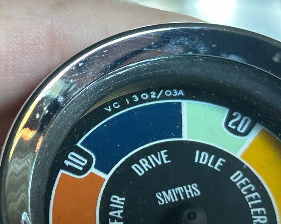 Medidor de vácuo Smiths 52mm Austin-Healey Sprite mini Jaguar VG1302/03A econômico - Imagem 3 de 4